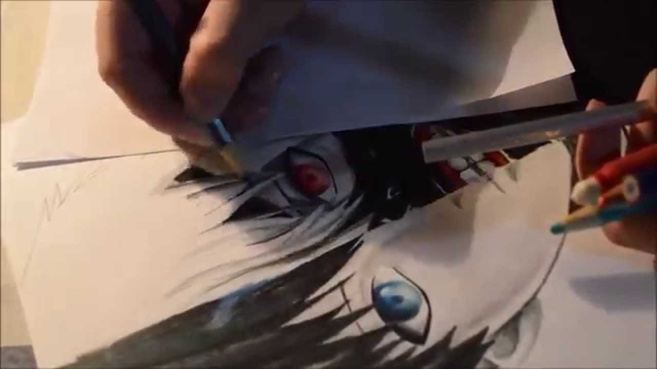 Drawing. Kaneki Ken. Tokyo Ghoul