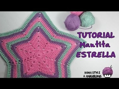 [TUTORIAL] Mantita estrella a crochet + patrón