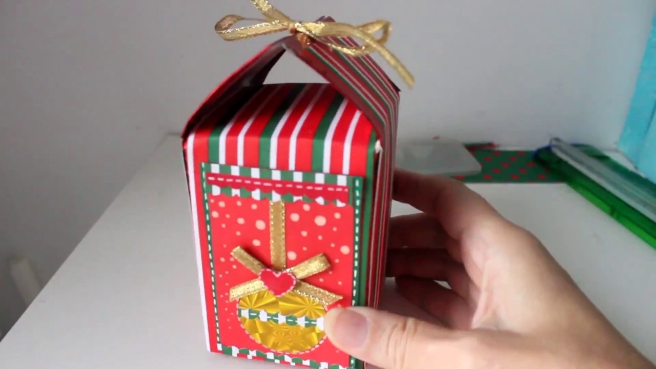 Cajita para regalos reciclada - Recycled Gift Box - DIY tutorial