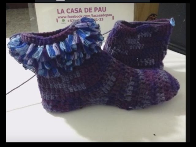 Calcetas tejidas a crochet