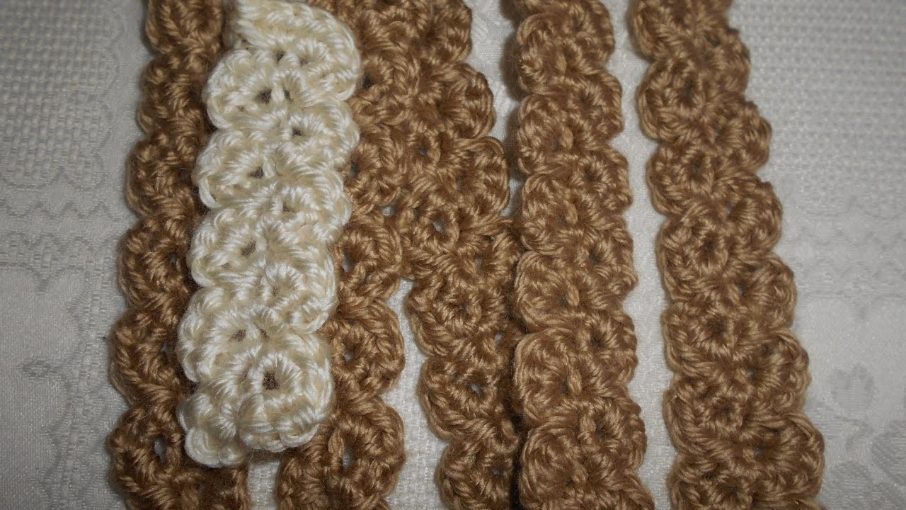 Cordón en crochet - punto fantasía - crochet fácil y rápido
