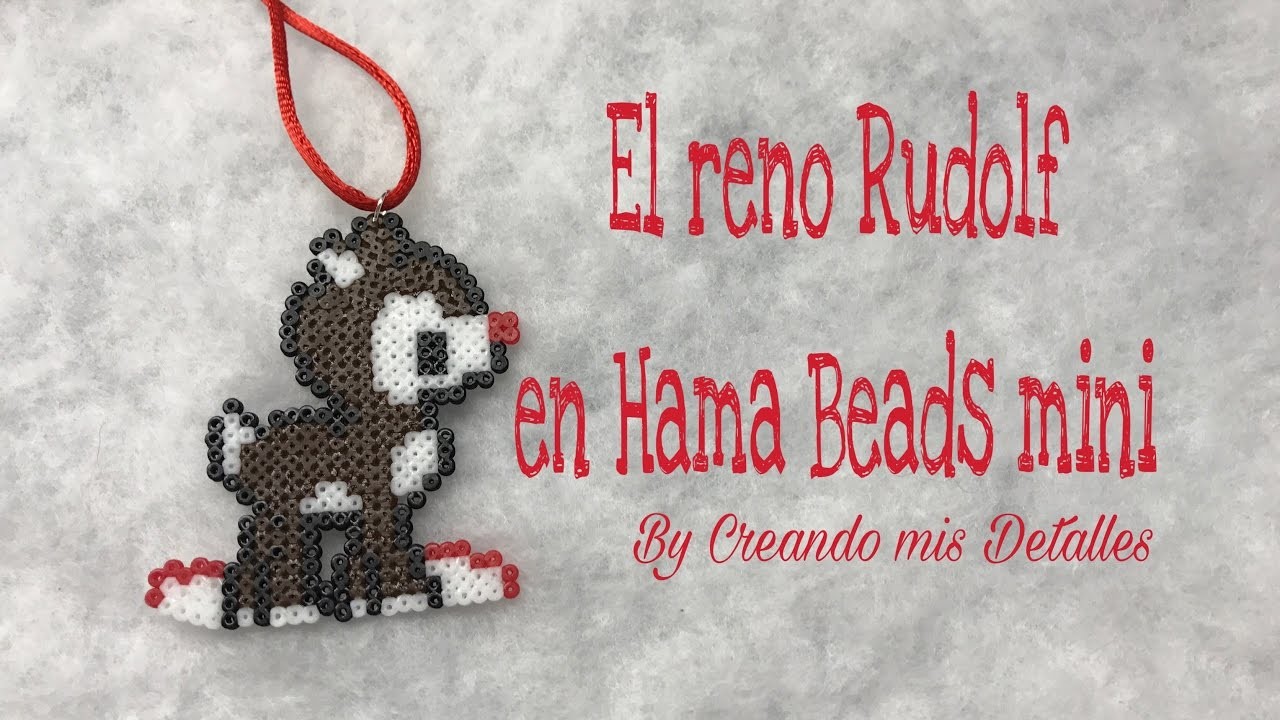 DIY El Reno Rudolf en Hama Beads Mini