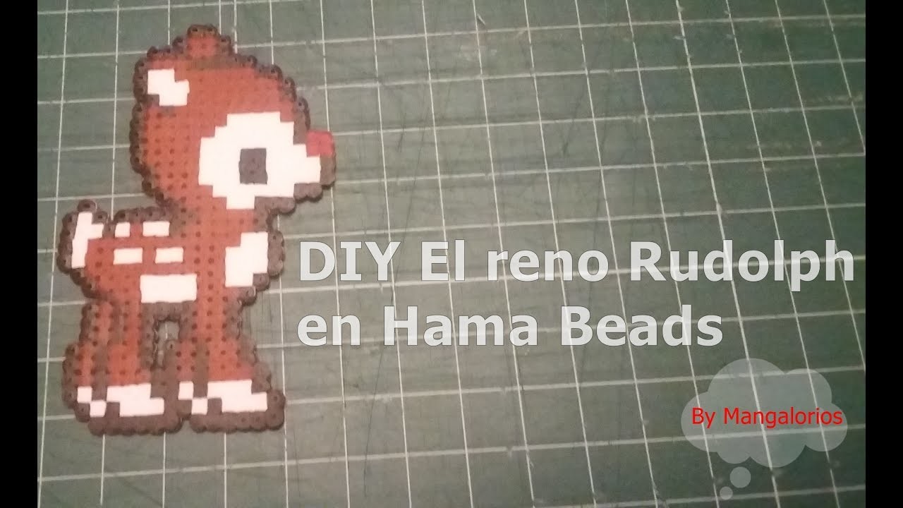 DIY El reno Rudolph en Hama Beads