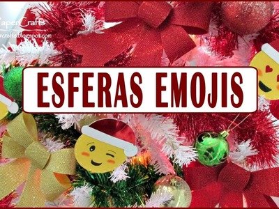 DIY Esferas Emojis Navideños | Decora tu árbol de Navidad | Tutorial Fácil | Luisa PaperCrafts