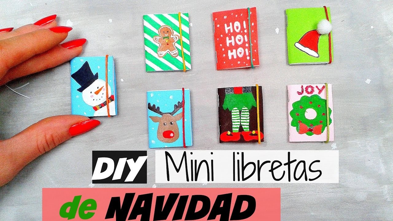 DIY Mini Libretas de Navidad - Lista de Deseos para Navidad | Ideas de Regalos