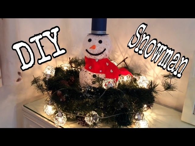 DIY Muñeco de Nieve Frosty, decoracion de Navidad