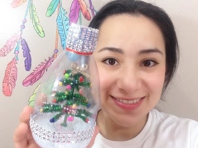 Manualidad para Navidad con botella de plástico reciclada DIY Arbol de Navidad- Practiko