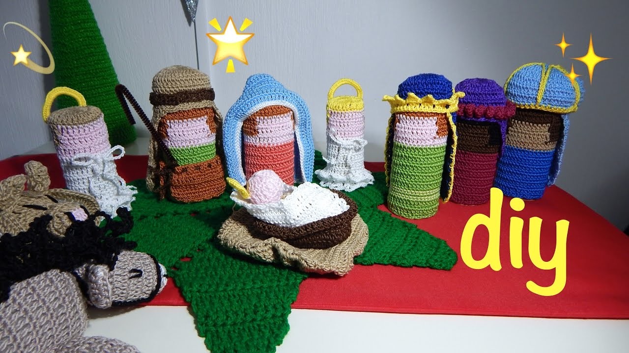 Nacimiento Tejido parte 1 Ganchillo, Crochet Nativity set DIY