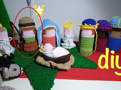 Nacimiento Tejido parte 3 Ganchillo, Crochet Nativity set DIY
