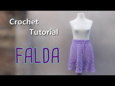 Tutorial falda crochet