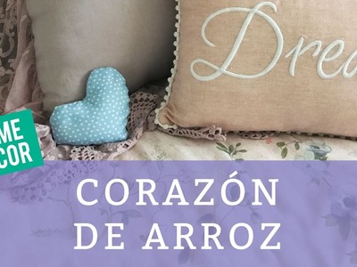 Corazón de arroz para microondas DIY | HANDMADE