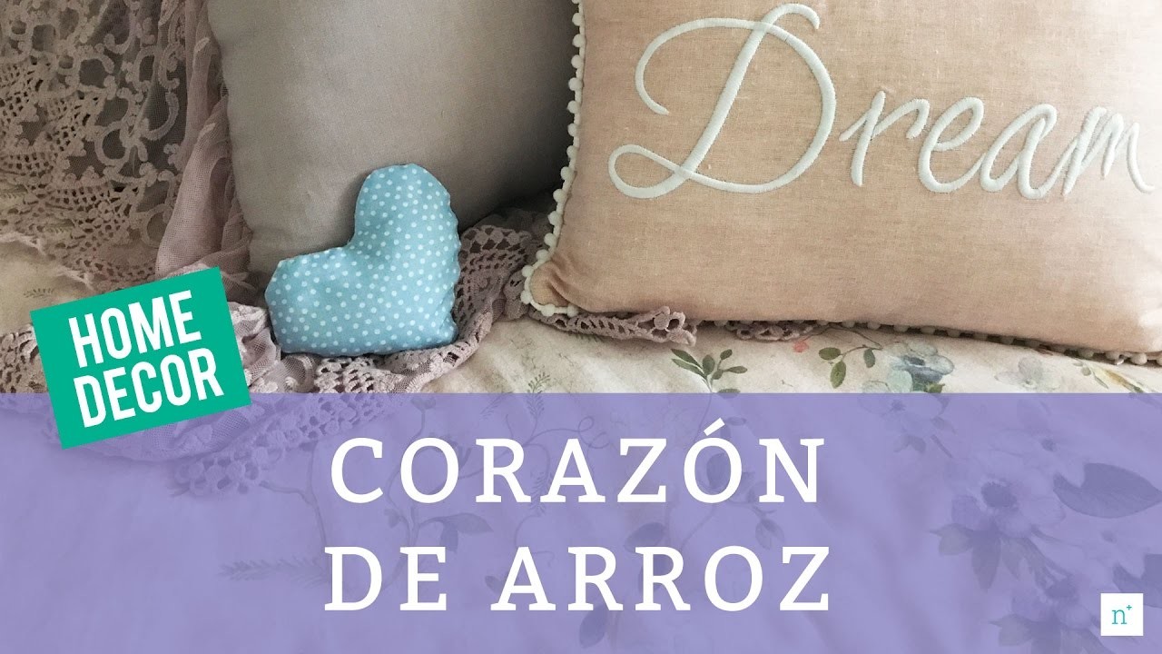 Corazón de arroz para microondas DIY | HANDMADE