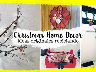 DIY christmas home decor · Ideas originales reciclando