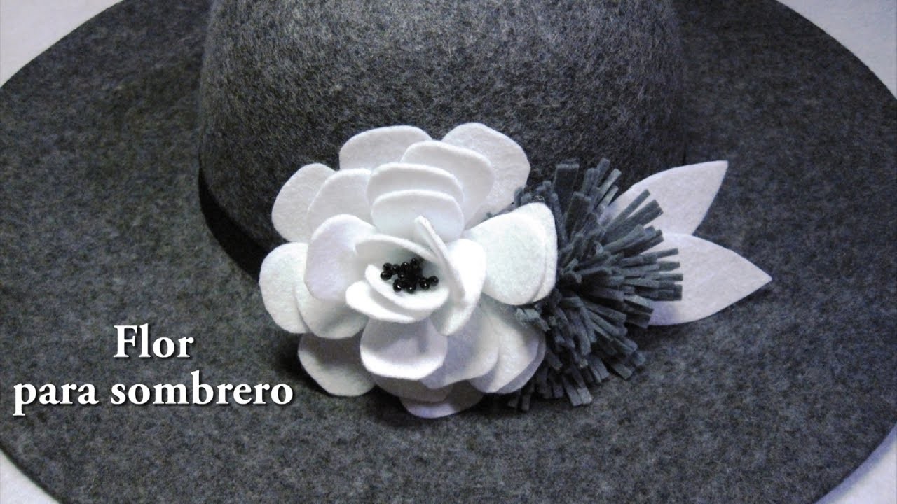 #DIY -Flor (adorno) para sombrero#DIY -Flower for hat