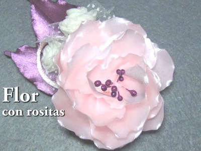 #DIY -Flor con rositas - #DIY -Flower with rositas