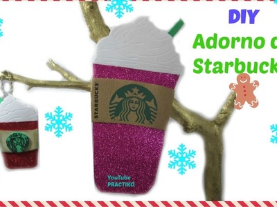 Manualidades para Navidad con foamy (goma eva) Diy Starbucks adornos de Navidad