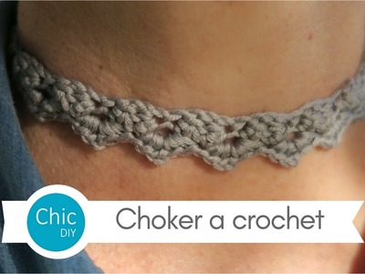 Choker a crochet | Punto ramito crochet