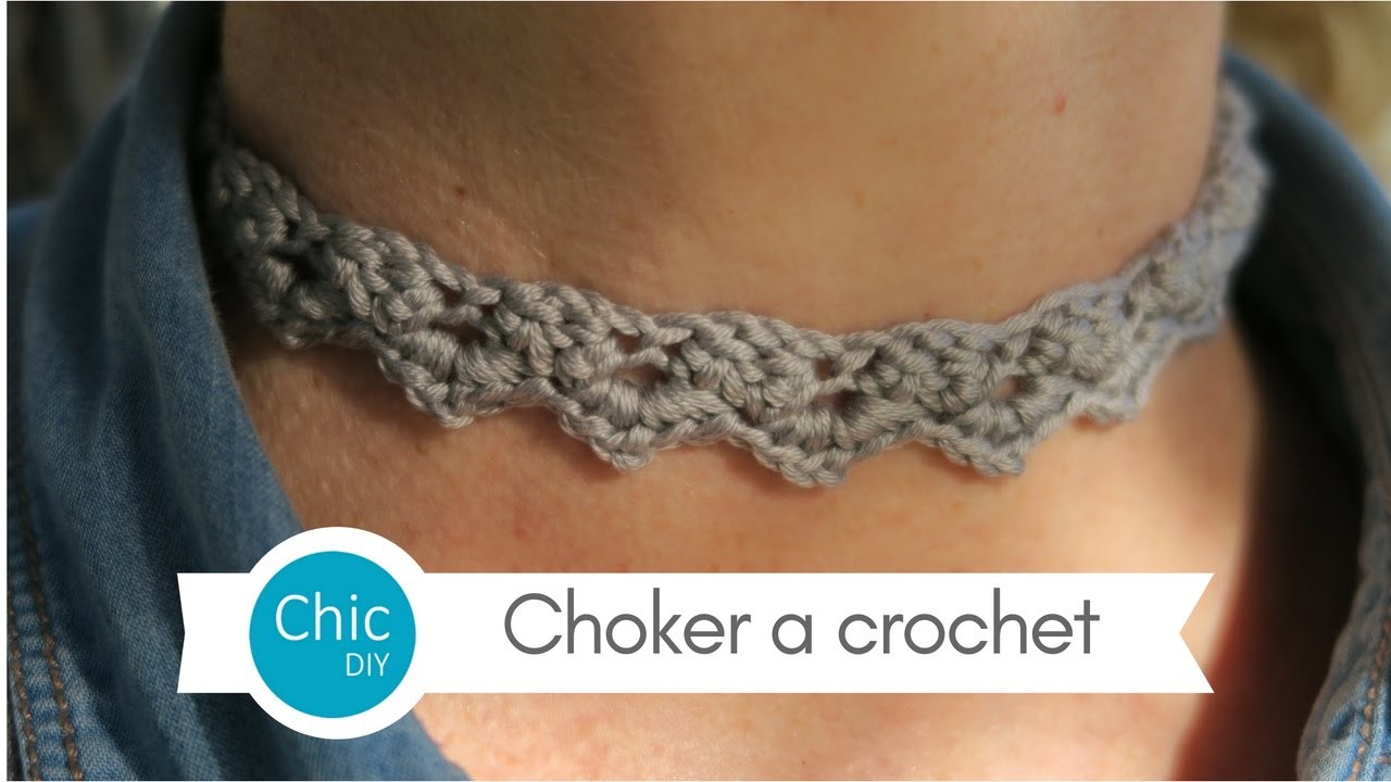 Choker a crochet | Punto ramito crochet