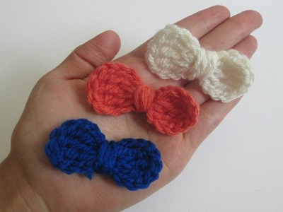 Cómo hacer un Moño - Corbatín a Crochet - Principiantes