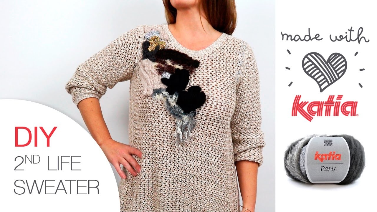 DIY 2nd life sweater: How to recycle a jumper with Katia Paris