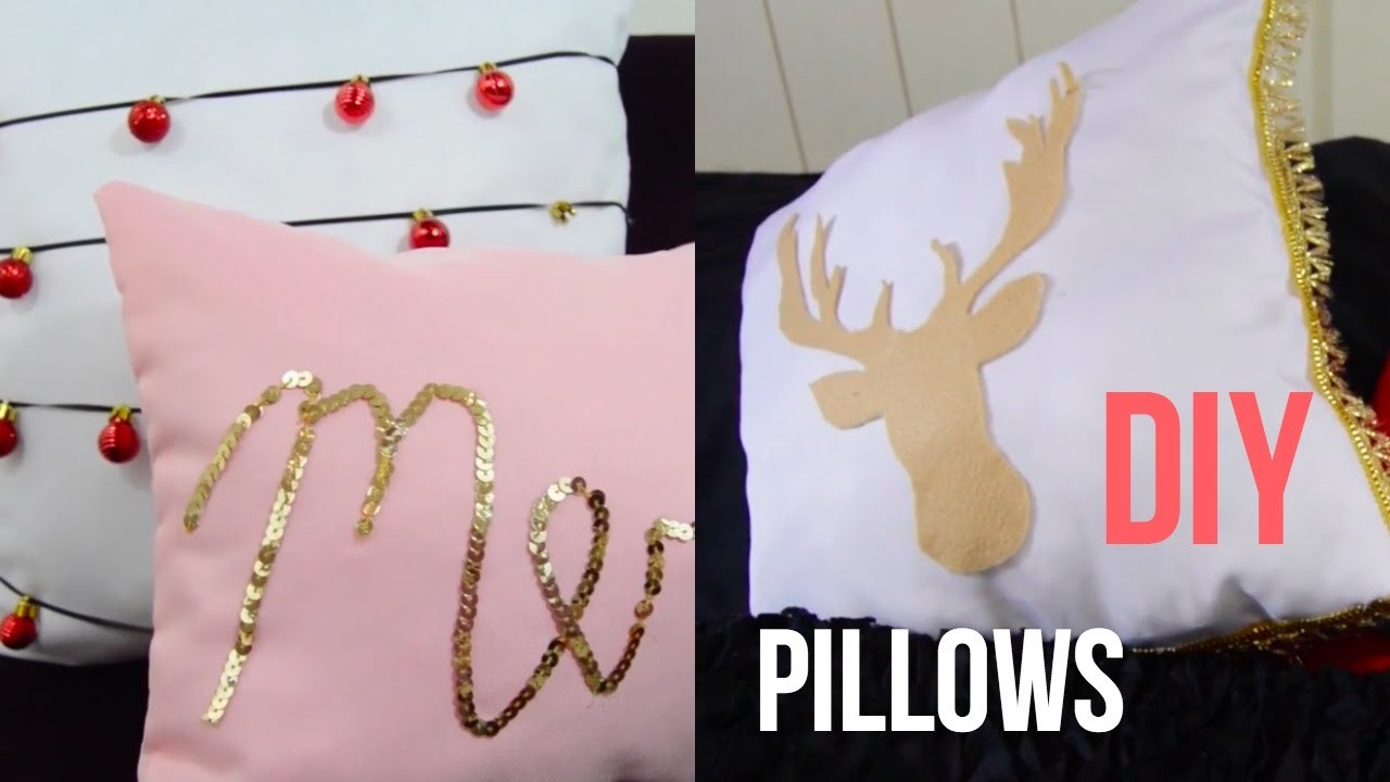 DIY Christmas Pillows! || Lizkaren Diaz