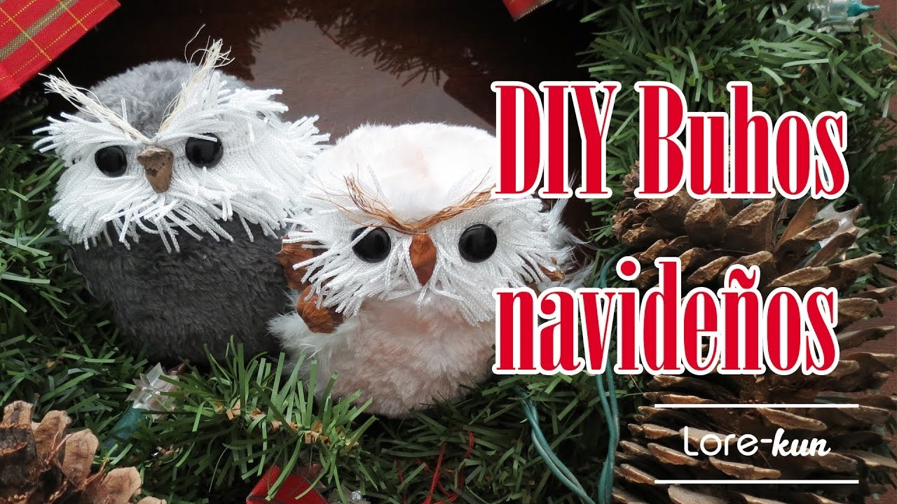 DIY Decoración de Búhos para Navidad