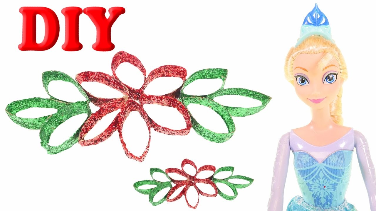 DIY Pascua para Navidad Crea una Linda Flor Navideña con Elsa de Frozen DCTC Navidad