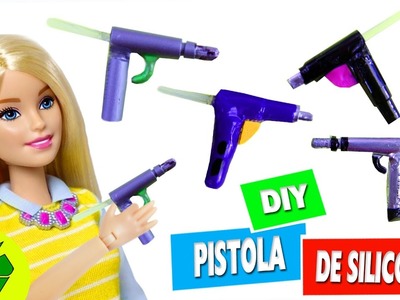 DIY | PISTOLA DE SILICONA EN MINIATURA  - manualidades para muñecas