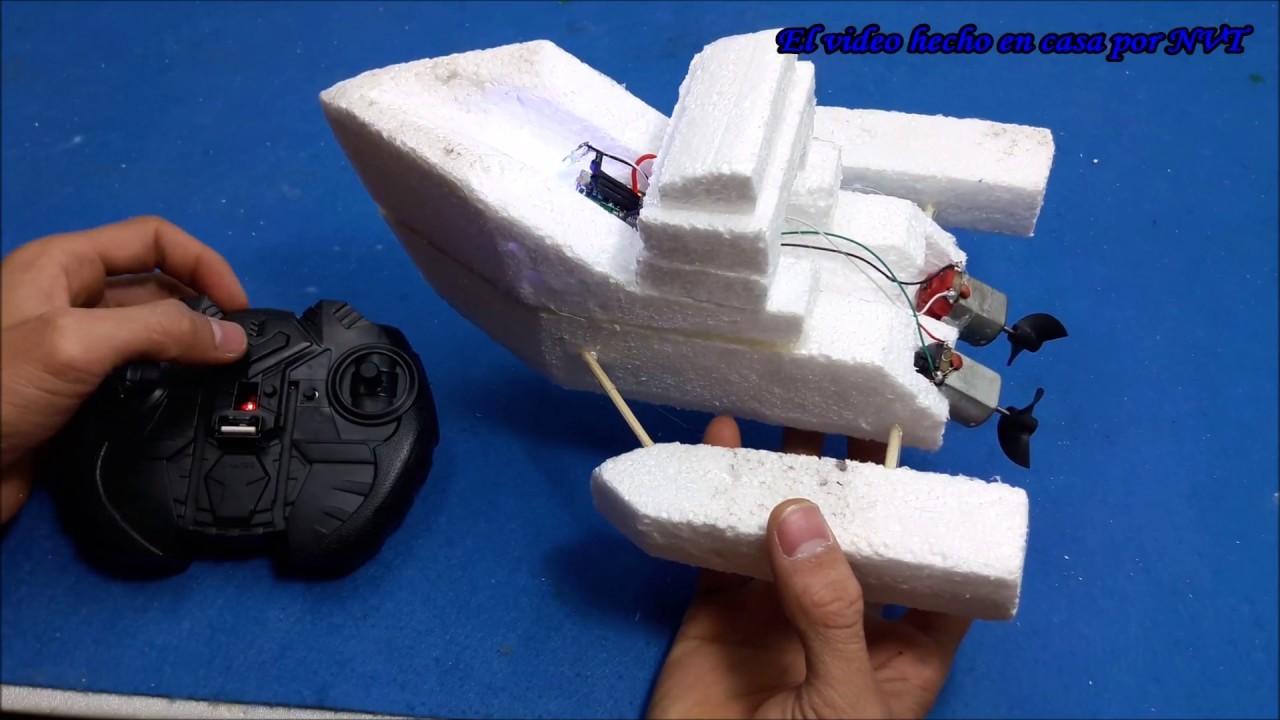 How to make an Electric Boat Very Simple - Control remoto diy boat rc