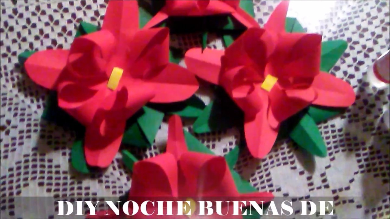DIY NOCHE BUENAS DE PAPEL