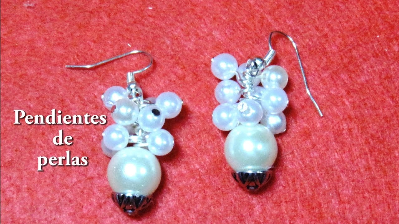 #DIY -Pendientes faciles o aretes de perlas #DIY -Places or pearl earrings