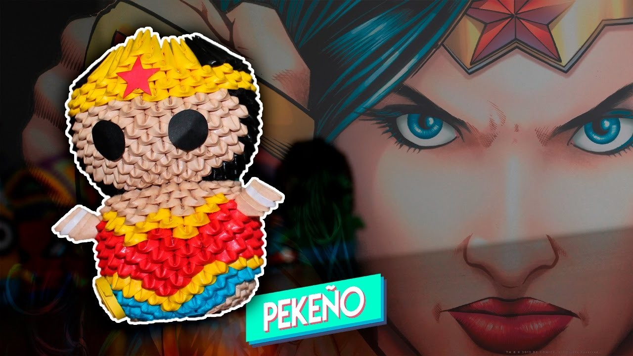 Wonder Woman Origami 3D | Pekeño ♥