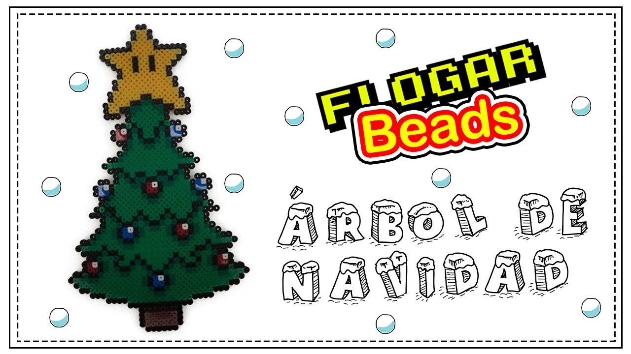 ÁRBOL DE NAVIDAD CON HAMA BEADS - CHRISTMAS TREE WITH PERLER BEADS - IDEAS HAMA BEADS #5