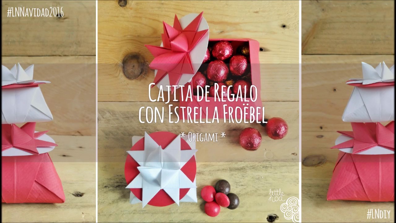 CAJITA de REGALO con ESTRELLA  Tutorial ORIGAMI