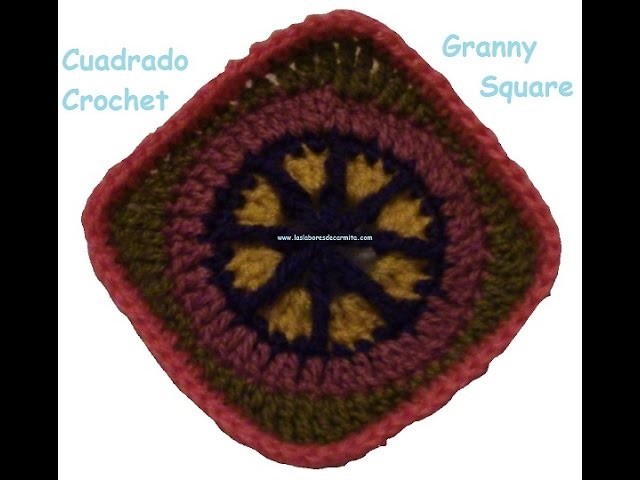 Crochet cuadrado de la abuelita nº9 granny square