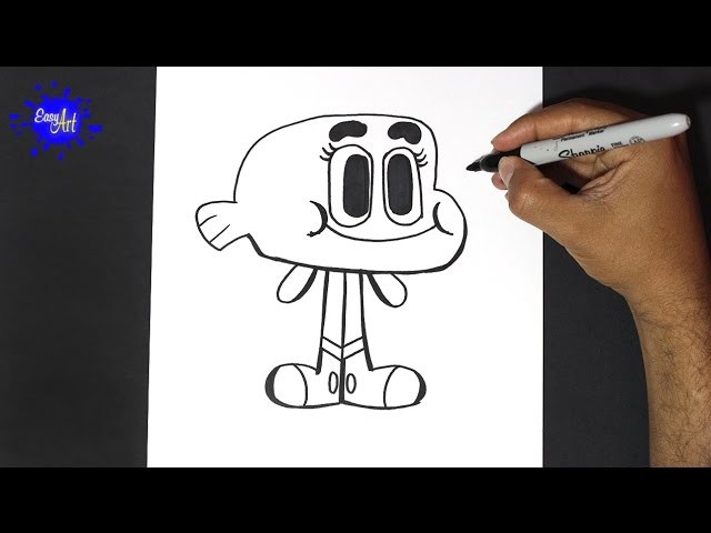 Como Dibujar a Darwing  - How to Draw Darwing - Gomball