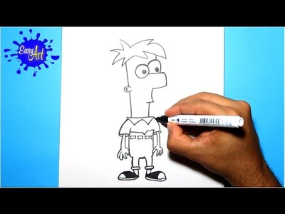 Como dibujar a Ferb - Phineas y Ferb | How to draw Ferb - Phineas y Ferb