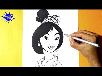 Como dibujar a Mulan l How to Draw mulan l Como dibujar una princesa