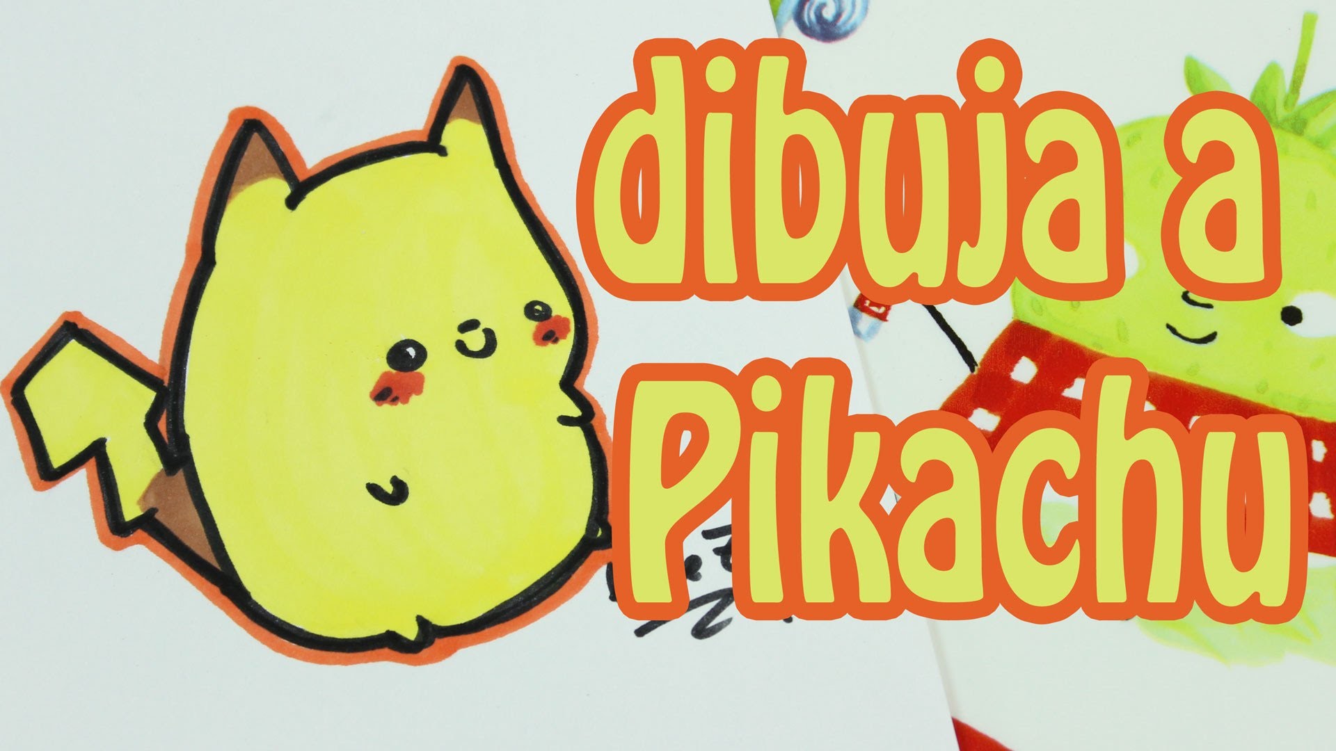 Cómo dibujar a Pikachu de Pokemon kawaii.how to draw a cute Pikachu
