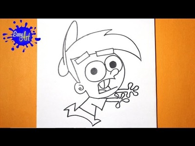 Como dibujar a timmy - Los padrinos magicos | the magical godfathers  How to draw cosmo