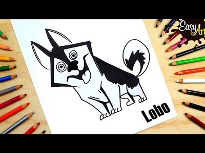 Cómo dibujar un perro lobo│how to draw a Wolf dog│ How To Draw