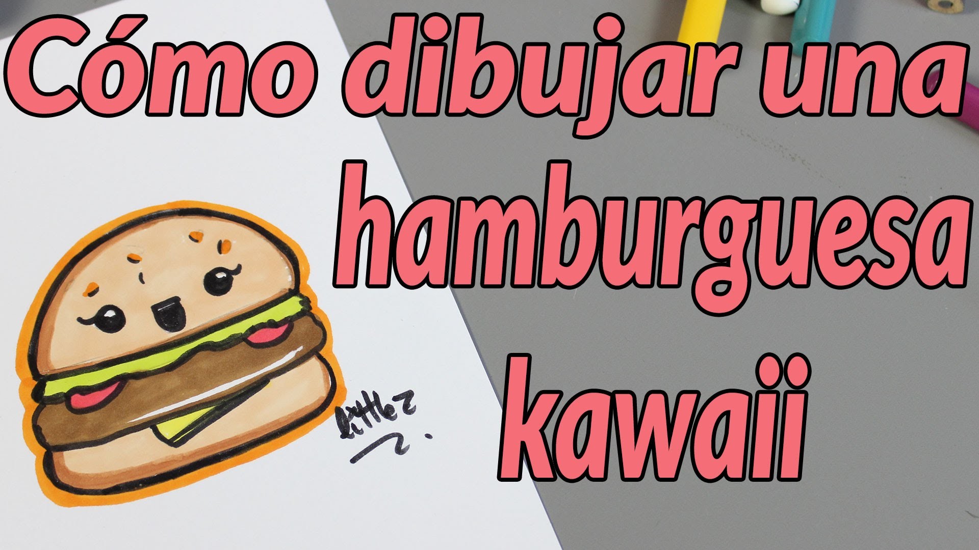 Cómo dibujar una hamburguesa