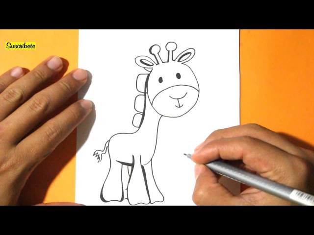 Como Dibujar una Jirafa l How to Draw a giraffe l Como dibujar animales
