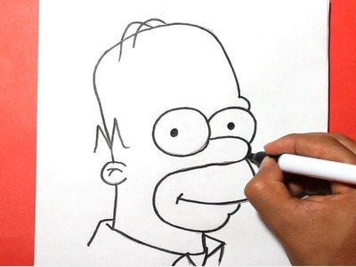 How to draw homer Simpson - como dibujar a homero - (Los simpson)