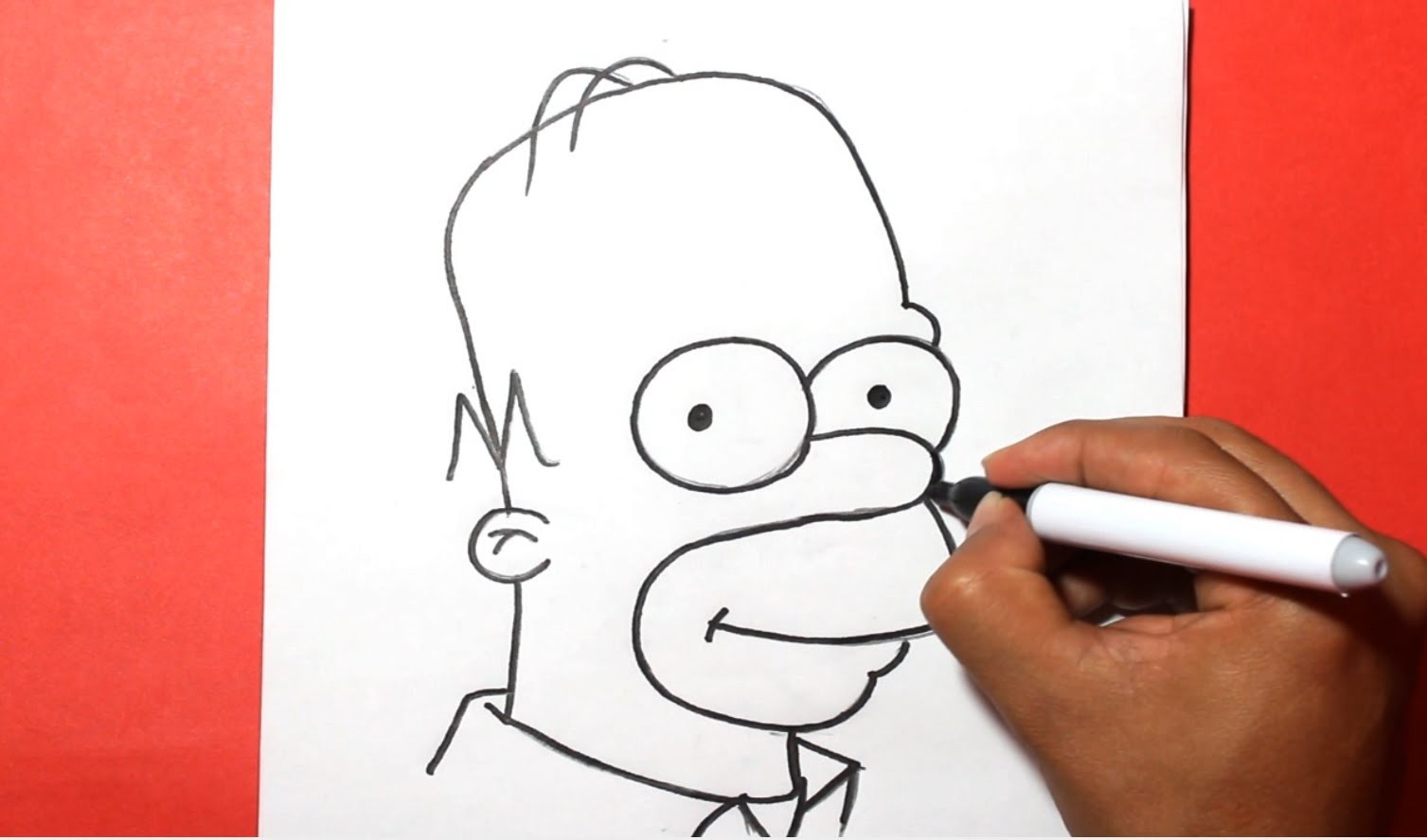 How to draw homer Simpson - como dibujar a homero - (Los simpson)