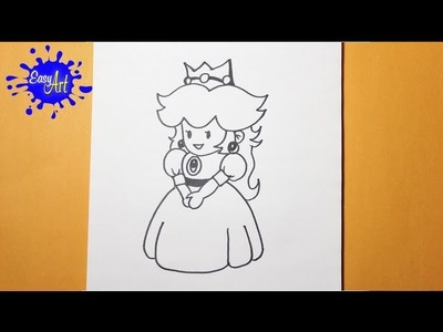 How to draw princess | como dibujar a la  princesa de  mario bros