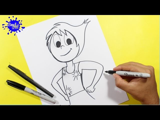 Inside Out l how to draw joyl como dibujar a alegria