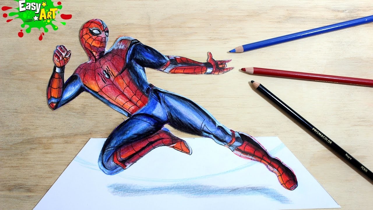 SPIDERMAN│Cómo Dibujar Hombre Araña│How to draw spider Man