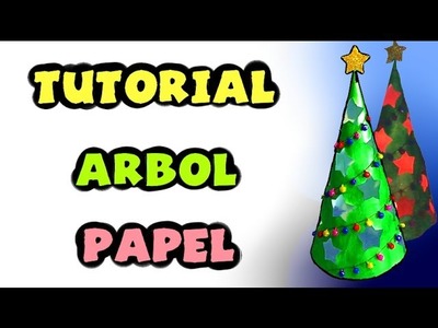 Cómo hacer un árbol navideño de papel