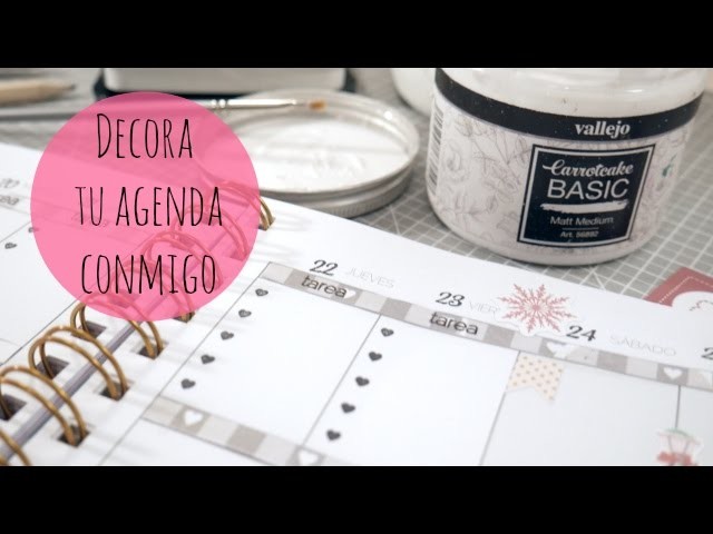 Decorando mi agenda para Navidad. Plan with me Xmas edition. DN2016 Episodio 10